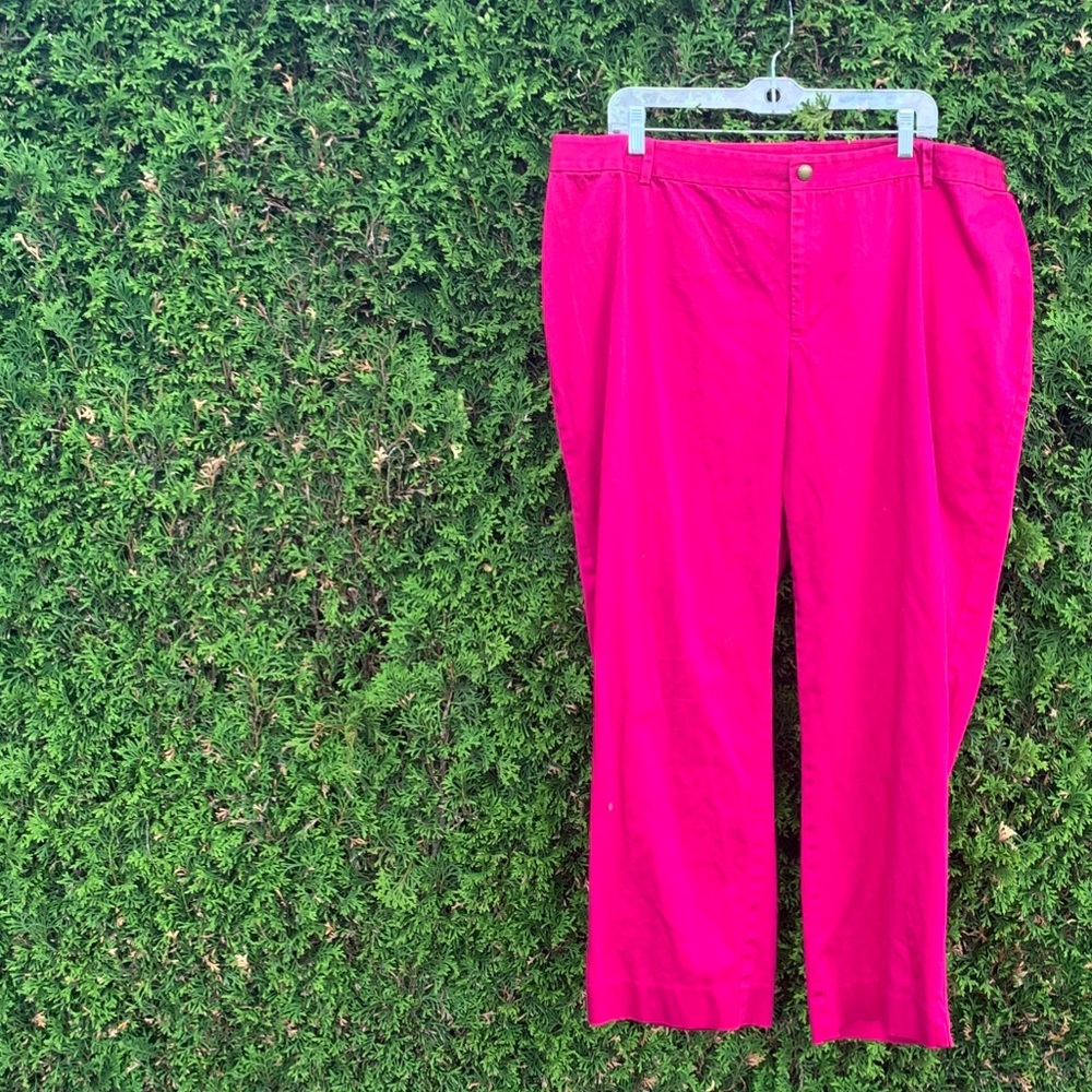 Bright Pink Women's Straight-Leg Pants